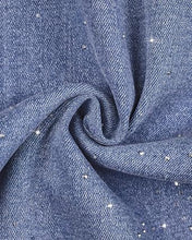 luvamia FleXclusive Wide Leg Rhinestone Jeans for Women High Waist Stretchy Denim Pants Sparkly Bling Jeans, Rhinestone Embellished, Baggy Straight Leg, 29.5" Inch Inseam, Trendy, Party, Night Out, Concert Outfits