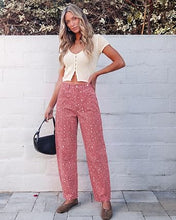 luvamia Barrel Jeans Women Deer Print High Waisted Patterned Denim Pants Knee Darts, 27.5" Inseam, Stretchy, Patterned Pants, Deer Fawn Print, Baggy Jeans Y2K, Speckled Dots, Concert Outfits Women