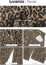 luvamia FleXcLusive Barrel Jeans Women High Waisted Baggy Leopard Cheetah Denim Pants Wide Leg Jeans for Women Trendy Stretchy, Ankle Length, Front Seam, Loose Fit, 27.5 Inch Inseam, Country Concert Outfits