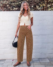 luvamia Barrel Jeans Women Deer Print High Waisted Patterned Denim Pants Knee Darts, 27.5" Inseam, Stretchy, Patterned Pants, Deer Fawn Print, Baggy Jeans Y2K, Speckled Dots, Concert Outfits Women