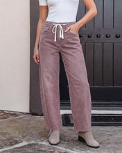 luvamia FleXclusive Barrel Jeans Women Trendy Baggy High Waisted Drawstring Denim Pants Barrel Wide Leg Pants, 27.5" Inseam, Baggy Jeans, Stretchy, Ankle Length, Drawstring Adjustable Waist, Casual Denim Outfits