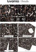 luvamia FleXcLusive Barrel Jeans Women High Waisted Baggy Leopard Cheetah Denim Pants Wide Leg Jeans for Women Trendy Stretchy, Ankle Length, Front Seam, Loose Fit, 27.5 Inch Inseam, Country Concert Outfits