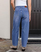 luvamia FleXclusive Barrel Jeans Women Trendy Baggy High Waisted Drawstring Denim Pants Barrel Wide Leg Pants, 27.5" Inseam, Baggy Jeans, Stretchy, Ankle Length, Drawstring Adjustable Waist, Casual Denim Outfits