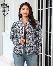 luvamia Faux Suede Leopard Jackets for Women Oversized Zip Up Bomber Coats Cheetah Animal Print Fall Jackets, Snap-Button Shoulder Tabs, Inner Lining, 2026 Trendy Fall Winter Coats, Western Outfits