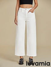 LUVAMIA Women's 5-Pocket Denim High Waist Retro Wide Leg Jean Styles