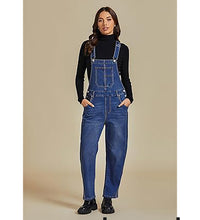 LUVAMIA Women's  Barrel Leg Style Sleeveless Overall with Pocket and Adjustable Strap