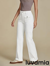 LUVAMIA High Waisted Slim Wide Leg Women Regular fit Full Length