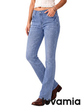 luvamia FleXclusive Bootcut Jeans for Women Trendy Mid Rise Stretch Western Denim Pants 90s, Vintage, Mid Waist, Flare, Boot cut Leg, Stretchy Jeans, 30.5" Inseam, Casual, Western Country Concert Outfits for Women