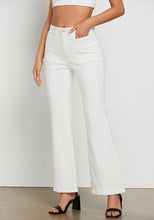LUVAMIA Women's High Waisted Full Length Regular Stretch Denim Flare Jeans