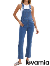 luvamia FleXclusive Women's Casual Adjustable Strap fit Jumpsuit with Pocket Jeans Trouse