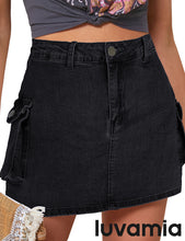 luvamia  Cargo Shorts for Women Casual Summer Skorts Skirts High Waisted Mini Short Skort with Pockets Y2K