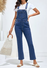 luvamia FleXclusive Women's Casual Adjustable Strap fit Jumpsuit with Pocket Jeans Trouse