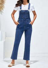 luvamia FleXclusive Women's Casual Adjustable Strap fit Jumpsuit with Pocket Jeans Trouse