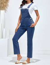 luvamia FleXclusive Women's Casual Adjustable Strap fit Jumpsuit with Pocket Jeans Trouse