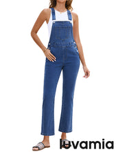 luvamia FleXclusive Women's Casual Adjustable Strap fit Jumpsuit with Pocket Jeans Trouse