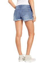 luvamia Women's Ripped Denim Jean Shorts High Waisted Stretchy Folded Hem Short Jeans