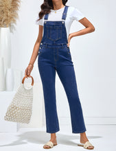 luvamia FleXclusive Women's Casual Adjustable Strap fit Jumpsuit with Pocket Jeans Trouse