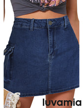 luvamia 2023 Cargo Shorts for Women Casual Summer Skorts Skirts High Waisted Mini Short Skort with Pockets Y2K