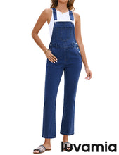 luvamia FleXclusive Women's Casual Adjustable Strap fit Jumpsuit with Pocket Jeans Trouse