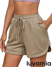luvamia Sweat Shorts for Women High Waisted Pull On Elastic Waist Loose Fit Comfy Lounge Casual Summer Athleisure Shorts
