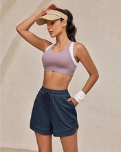luvamia Sweat Shorts for Women High Waisted Pull On Elastic Waist Loose Fit Comfy Lounge Casual Summer Athleisure Shorts