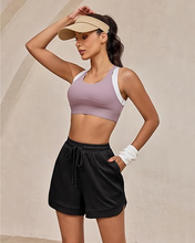 luvamia Sweat Shorts for Women High Waisted Pull On Elastic Waist Loose Fit Comfy Lounge Casual Summer Athleisure Shorts