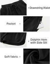 luvamia Sweat Shorts for Women High Waisted Pull On Elastic Waist Loose Fit Comfy Lounge Casual Summer Athleisure Shorts