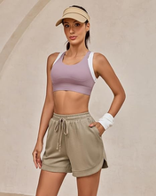 luvamia Sweat Shorts for Women High Waisted Pull On Elastic Waist Loose Fit Comfy Lounge Casual Summer Athleisure Shorts