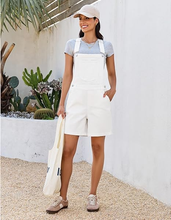 luvamia FleXclusive Denim Overalls for Women Loose Fit Baggy Jean Shorts Overall Bib Summer Casual Stretchy Adjustable Shortalls