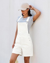 luvamia FleXclusive Denim Overalls for Women Loose Fit Baggy Jean Shorts Overall Bib Summer Casual Stretchy Adjustable Shortalls