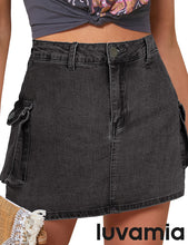 luvamia  Cargo Shorts for Women Casual Summer Skorts Skirts High Waisted Mini Short Skort with Pockets Y2K