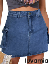 luvamia  Cargo Shorts for Women Casual Summer Skorts Skirts High Waisted Mini Short Skort with Pockets Y2K