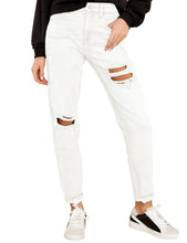 luvamia Women's Casual Ripped Jeans Elastic Waist Slim Boyfriend Jeans Denim Pants