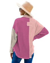 luvamia Womens Shacket Jacket Oversized Corduroy Button Down Shirt Long Sleeve Tops