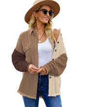 luvamia Womens Shacket Jacket Oversized Corduroy Button Down Shirt Long Sleeve Tops