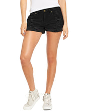 luvamia Women's Ripped Denim Jean Shorts High Waisted Stretchy Folded Hem Short Jeans