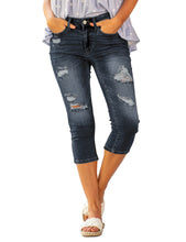 luvamia Womens Capri Jeans for Women High Waisted Skinny Ripped Jean Denim Pants