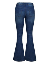 luvamia Women's Ripped Flare Bell Bottom Jeans Pants Retro Wide Leg Denim Pants