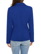 luvamia Women's Long Sleeve Formal Notch Lapel Button Down Blazer Pockets Jacket