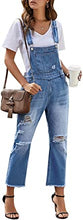 luvamia Women Ripped Stretch Adjustable Denim Bib Overalls Jeans Pants Jumpsuits