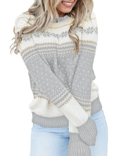 luvamia Women's Crewneck Ugly Christmas Sweater Casual Knit Pullover Sweater Top