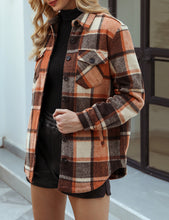 luvamia Plaid Jackets for Women Flannel Quilted Shacket Coats Oversized Button Down Shirts Jacket