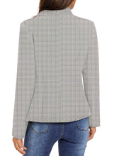 luvamia Women's Open Front Long Sleeves Work Blazer Casual Buttons Jacket Suit