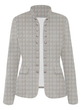 luvamia Women's Open Front Long Sleeves Work Blazer Casual Buttons Jacket Suit
