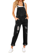 luvamia Women's Casual Stretch Adjustable Denim Bib Overalls Jeans Pants Jumpsuits