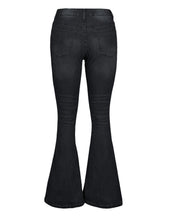 luvamia Women's Ripped Flare Bell Bottom Jeans Pants Retro Wide Leg Denim Pants