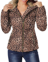 luvamia Women Casual Warm Winter Faux Fur Quilted Parka Lapel Zip Jacket Puffer Coat