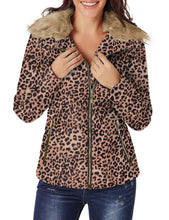 luvamia Women Casual Warm Winter Faux Fur Quilted Parka Lapel Zip Jacket Puffer Coat