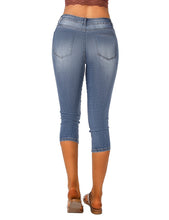 luvamia Womens Capri Jeans for Women High Waisted Skinny Ripped Jean Denim Pants