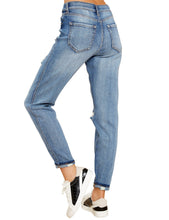 luvamia Women's Casual Ripped Jeans Elastic Waist Slim Boyfriend Jeans Denim Pants